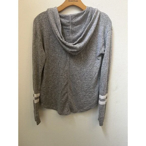 WOMENS HOLLISTER SOLID GRAY HOODIE SIZE SMALL (L12) - Picture 3 of 3